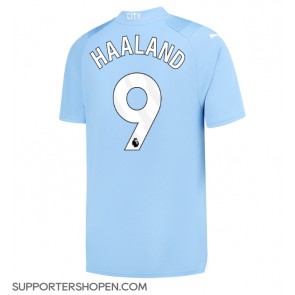 Manchester City Erling Haaland #9 Hemma Matchtröja 2023-24 Kortärmad